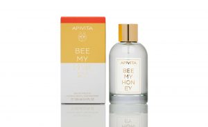 An image of Apivita Bee My Honey Eau de Toilette, packaging design y DKD.