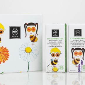 An image of Apivita's Kids Packaging, designed by DKD.