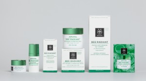 An image of the Bee Radiant Apivita Face Cream Packaging, designed by DKD.