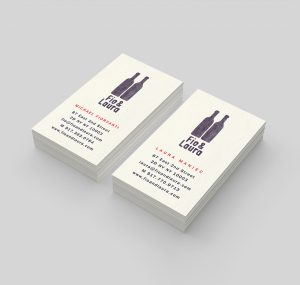 An image of New York City Wine Club Business Cards, designed by DKD.