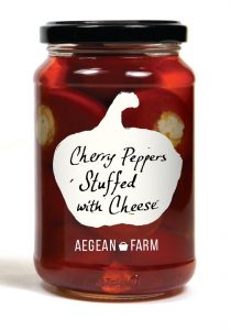 Aegean Farm Cherry Peppers Stuffed with Cheese