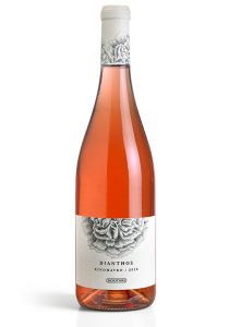 BOUTARI Dianthos Rosé wine packaging, designed by DKD.