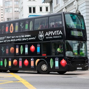 Apivita Express Face Masks Bus Ad