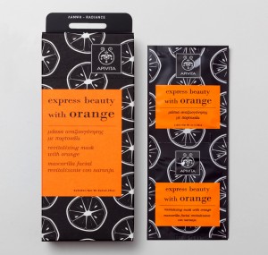 An image of Apivita Express Face Masks Packaging, designed by DKD.