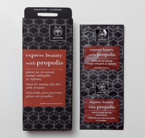 An image of Apivita Express Face Masks Packaging, designed by DKD.