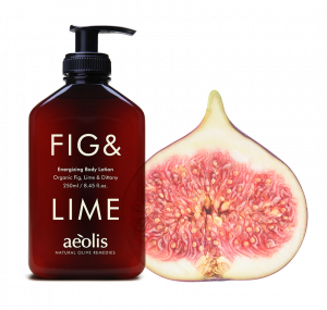 An image of Aeolis Fig & Lime Natural Skincare Packaging, designed by DKD.