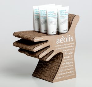 Aeolis Cosmetics Retail Stands for hand creams