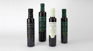 An image of Mild & Intense Flavor Monogram Olive Oil, by DKD.