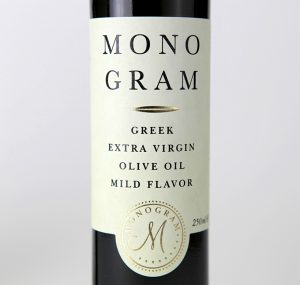 An image of Mild Flavor Monogram Olive Oil, by DKD.