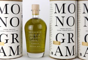 An image of Monogram Premium Olive Oil Packaging Design