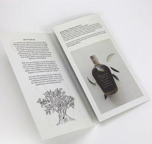 An image of Premium Olive Oil Leaflet Monogram, by DKD.