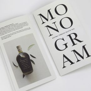 Premium Olive Oil Leaflet Monogram