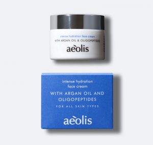 An image of Aeolis Intense Hydration Face cream, designed by DKD.
