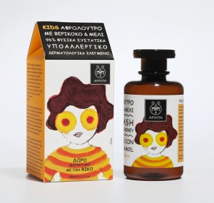 An image of Apivita's Apricot Kids Packaging, designed by DKD.
