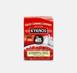 An image of Kyknos Chopped tomato Packaging, designed by DKD.