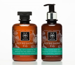 An image of APIVITA Refreshing Fig packaging, designed by DKD.