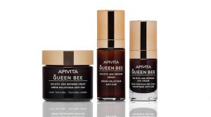 An image of Apivita anti-wrinkle packaging design for Queen Bee, by DKD.