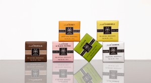 An image of APIVITA's Natural Soap packaging, designed by DKD.