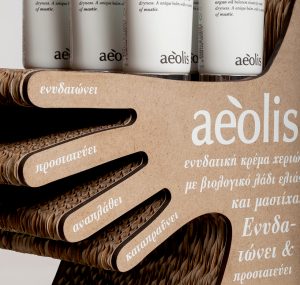 Aeolis Cosmetics Retail Stands for hand creams