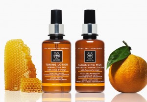An image of APIVITA Toning Lotion and Cleansing Milk, designed by DKD.