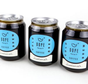 An image of Dope Roasting Ice Coffee Brew, design by dkd