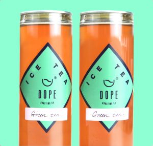 An image of Dope Roasting Ice Tea, design by dkd