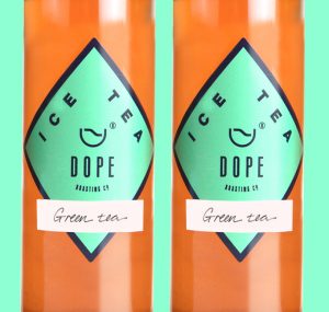 An image of Dope Roasting Ice Tea, design by dkd