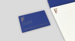 An image of Fathom WMA branding and stationery design by dkd studio.
