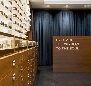 An image of Kapolis Optics Store cashier, designed by DKD Studio.