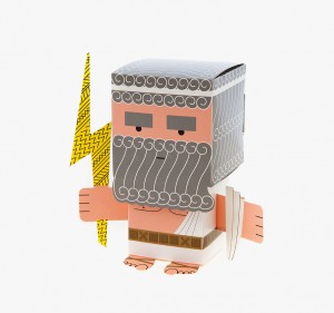 An image of Zeus from Meet the Greeks, designed by DKD.