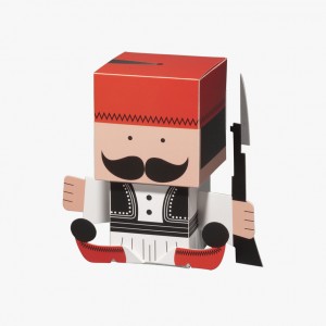 An image of Evzone from Meet the Greeks, designed by DKD.